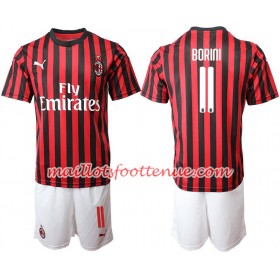 Maillot/Tenue AC Milan BORINI 11 Enfant Domicile 2019/2020